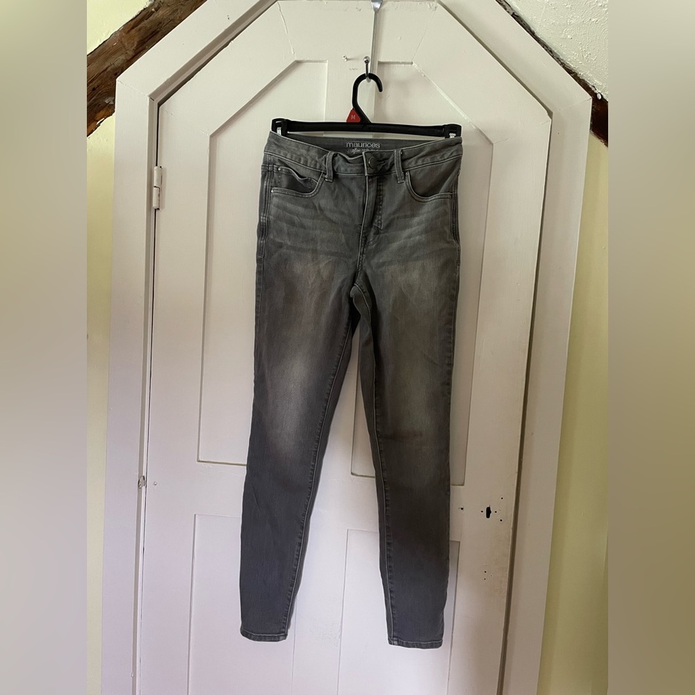 Maurice’s everflex high-rise skinny jeans gray size 4
